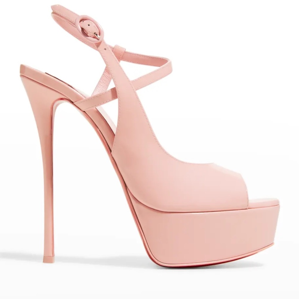 Christian Louboutin so jenlove Alta 150 pink platform sandal heel pump